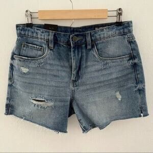 Blank NYC Bahama Mama Denim Shorts Jorts Cut Off Distressed Summer Size 27 NWT